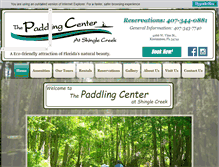 Tablet Screenshot of paddlingcenter.com